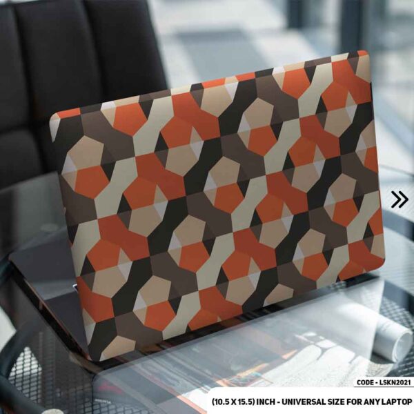 Seamless Geomatric Shape Matte Finished Removable Waterproof Laptop Sticker & Laptop Skin (Including FREE Accessories) - LSKN2021 - DDecorator