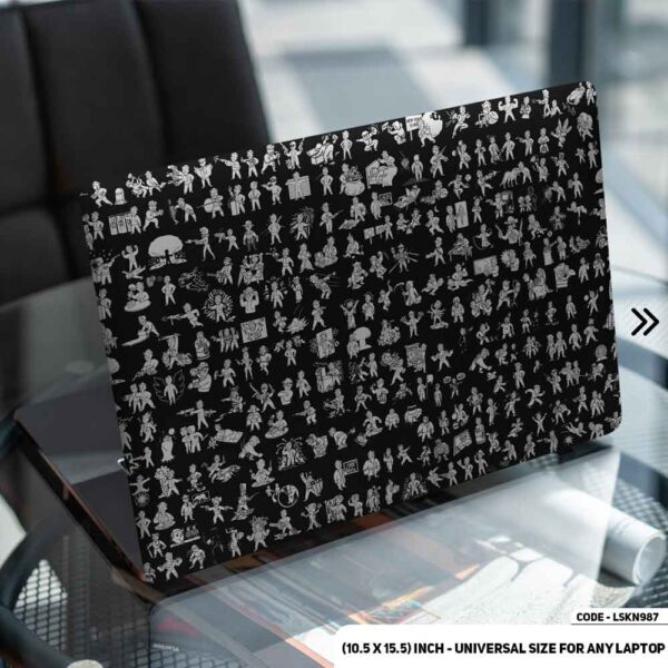 Mini Character Sticker Bombing Matte Finished Removable Waterproof Laptop Sticker & Laptop Skin (Including FREE Accessories) - LSKN987 - DDecorator