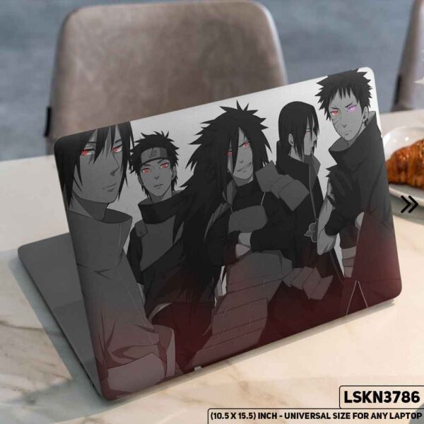 NARUTO Anime Character Illustration Matte Finished Removable Waterproof Laptop Sticker & Laptop Skin (Including FREE Accessories) - LSKN3786 - DDecorator