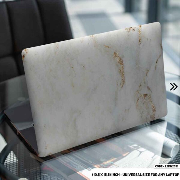Liquid Marble Texture Matte Finished Removable Waterproof Laptop Sticker & Laptop Skin (Including FREE Accessories) - LSKN2331 - DDecorator
