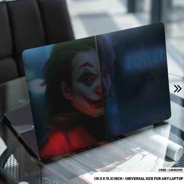 JOKER Face Fantacy Art Illustration Matte Finished Removable Waterproof Laptop Sticker & Laptop Skin (Including FREE Accessories) - LSKN2935 - DDecorator