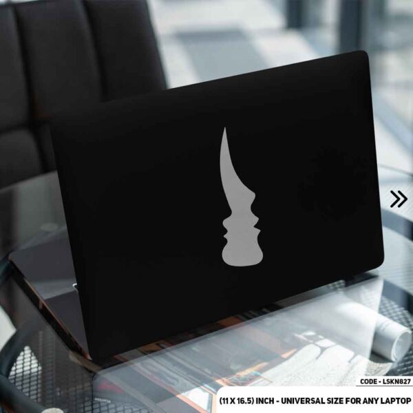 Abstract Art B/W Matte Finished Removable Waterproof Laptop Sticker & Laptop Skin (Including FREE Accessories) - LSKN827 - DDecorator
