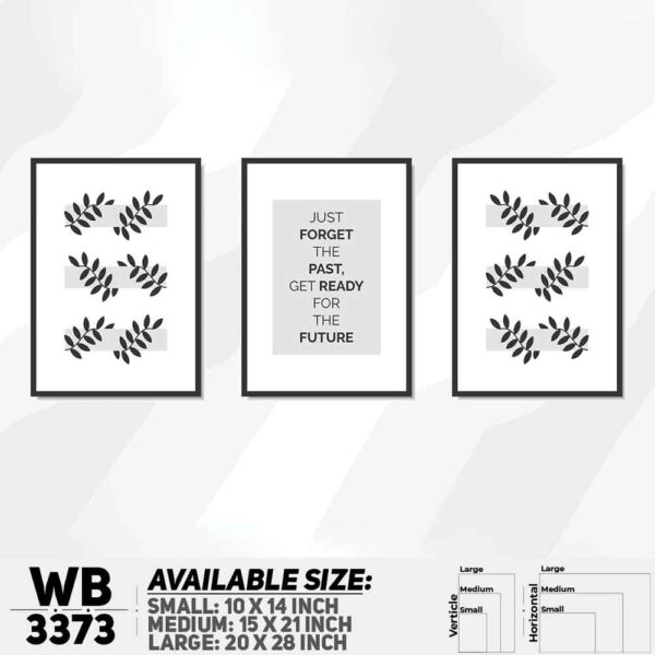DDecorator Motivational & Abstract Art (Set of 3) Wall Decoration And Home Decoration PVC Wall Board And Wall Canvas - WB3373