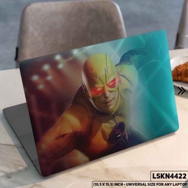 Flash Justice League Matte Finished Removable Waterproof Laptop Sticker & Laptop Skin (Including FREE Accessories) - LSKN4422 - DDecorator