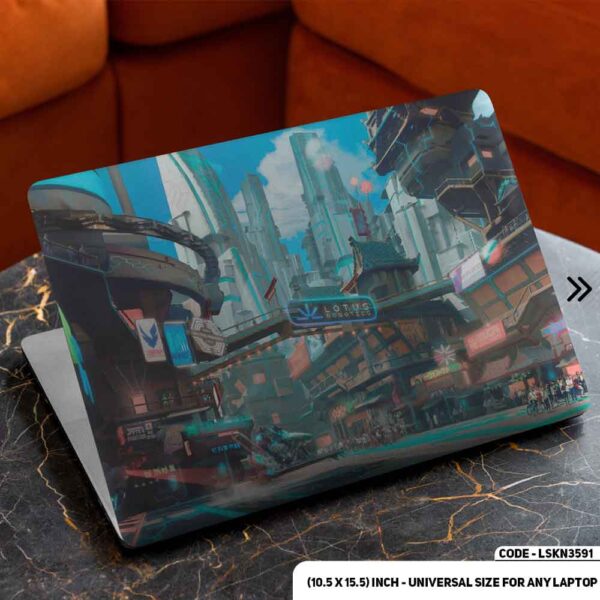 Anime Character Illustration Matte Finished Removable Waterproof Laptop Sticker & Laptop Skin (Including FREE Accessories) - LSKN3591 - DDecorator