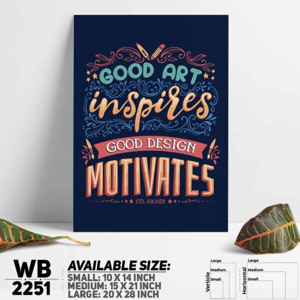 DDecorator Art - Motivational Wall Decoration And Home Decoration PVC Wall Board And Wall Canvas - WB2251