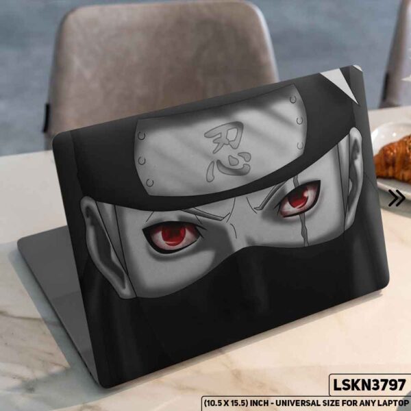 NARUTO Anime Character Illustration Matte Finished Removable Waterproof Laptop Sticker & Laptop Skin (Including FREE Accessories) - LSKN3797 - DDecorator