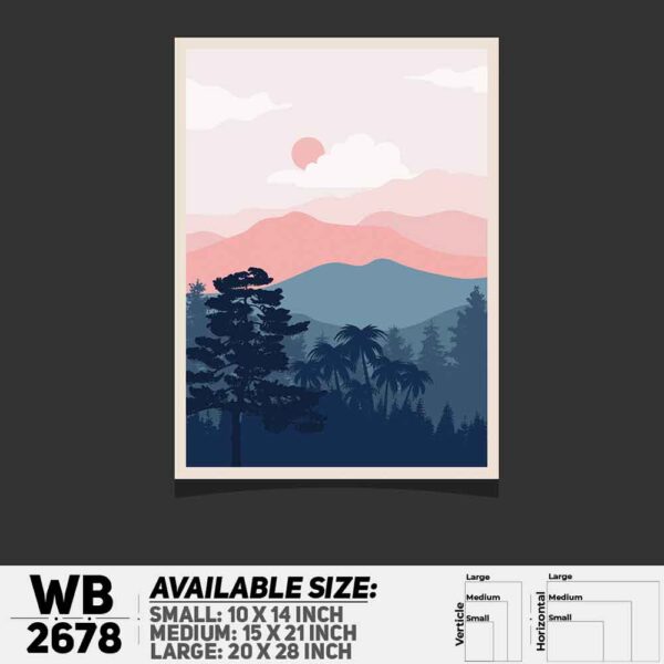 DDecorator Landscape Art Digital Illustration Wall Decoration And Home Decoration PVC Wall Board And Wall Canvas - WB2678