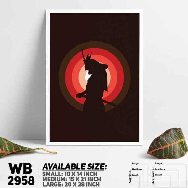 DDecorator Warrior Digital Art Illustration - Motivational Wall Decoration And Home Decoration PVC Wall Board And Wall Canvas - WB2958