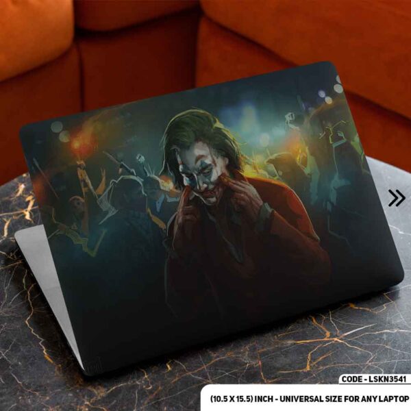JOKER Matte Finished Removable Waterproof Laptop Sticker & Laptop Skin (Including FREE Accessories) - LSKN3541 - DDecorator