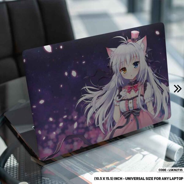 Digital Fantacy Anime Illustration Matte Finished Removable Waterproof Laptop Sticker & Laptop Skin (Including FREE Accessories) - LSKN2735 - DDecorator