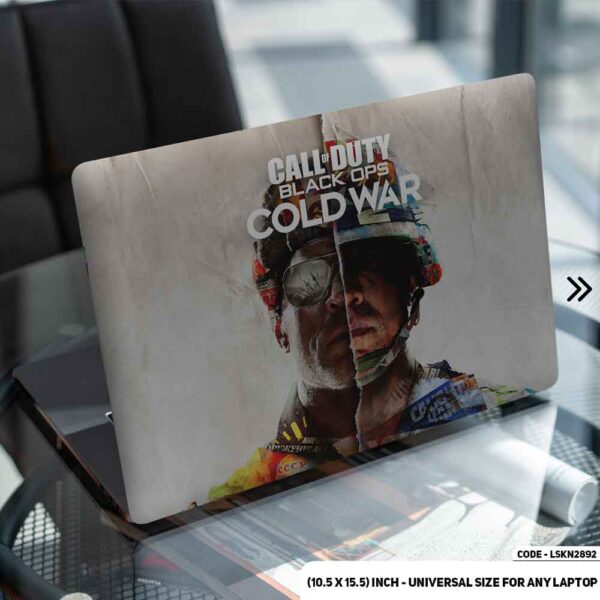 Call of Duty Art Character Matte Finished Removable Waterproof Laptop Sticker & Laptop Skin (Including FREE Accessories) - LSKN2892 - DDecorator