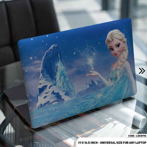 Elsa In Frozen Matte Finished Removable Waterproof Laptop Sticker & Laptop Skin (Including FREE Accessories) - LSKN796 - DDecorator