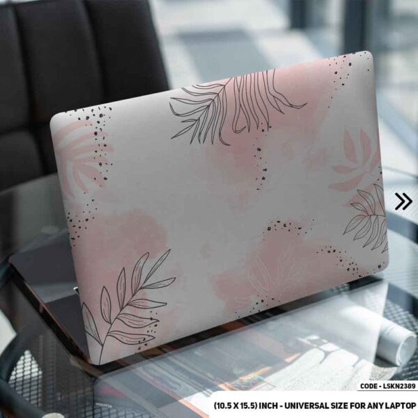 Flower Pattern Floral Design Matte Finished Removable Waterproof Laptop Sticker & Laptop Skin (Including FREE Accessories) - LSKN2389 - DDecorator