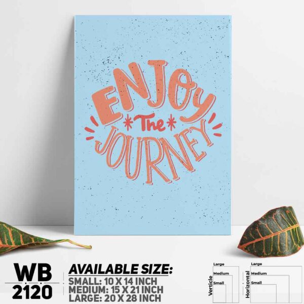 DDecorator Journey - Travel - Motivational Wall Decoration And Home Decoration PVC Wall Board And Wall Canvas - WB2120