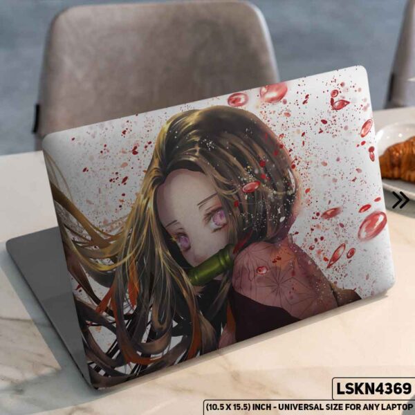 Demon Slayer: Kimetsu no Yaiba Matte Finished Removable Waterproof Laptop Sticker & Laptop Skin (Including FREE Accessories) - LSKN4369 - DDecorator