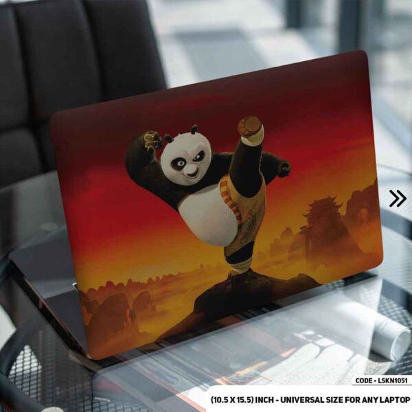 Kung Fu Panda Matte Finished Removable Waterproof Laptop Sticker & Laptop Skin (Including FREE Accessories) - LSKN1051 - DDecorator