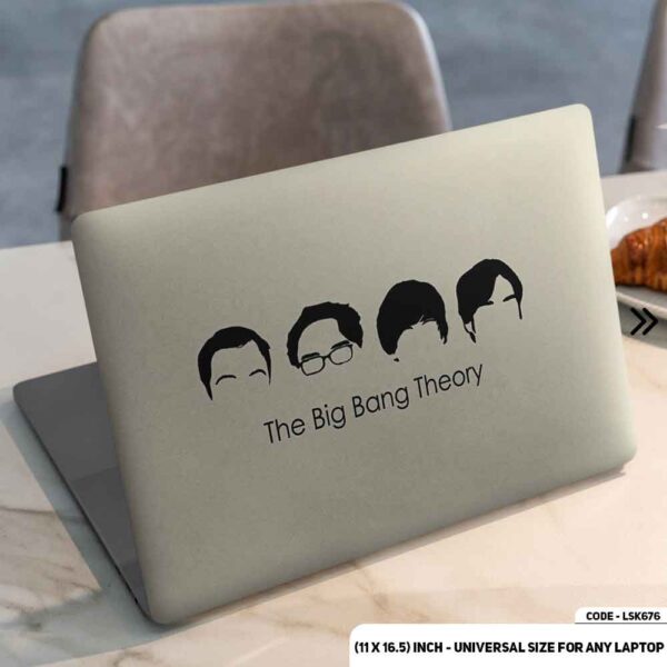 The Big Bang Theory Matte Finished Removable Waterproof Laptop Sticker & Laptop Skin (Including FREE Accessories) - LSKN676 - DDecorator