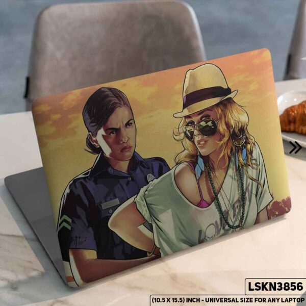 Digital Character Illustration Matte Finished Removable Waterproof Laptop Sticker & Laptop Skin (Including FREE Accessories) - LSKN3856 - DDecorator