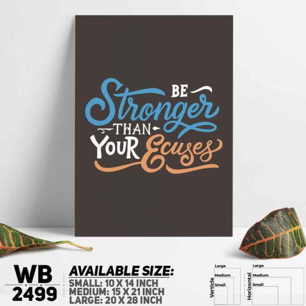 DDecorator Be Stronger - Motivational Wall Decoration And Home Decoration PVC Wall Board And Wall Canvas - WB2499