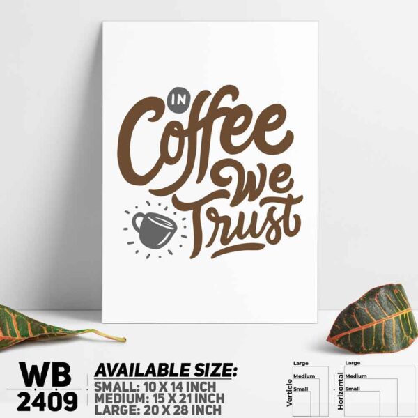 DDecorator Coffee Is Real Lfe - Motivational Wall Decoration And Home Decoration PVC Wall Board And Wall Canvas - WB2409