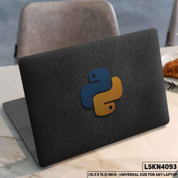 Python Coding Matte Finished Removable Waterproof Laptop Sticker & Laptop Skin (Including FREE Accessories) - LSKN4093 - DDecorator