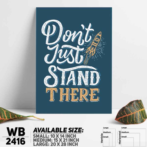 DDecorator Keep Working Hard - Motivational Wall Decoration And Home Decoration PVC Wall Board And Wall Canvas - WB2416