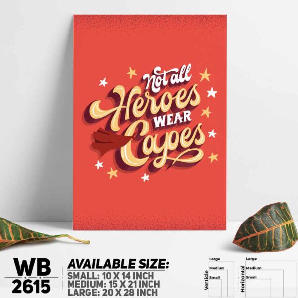 DDecorator Hero - Motivational Wall Decoration And Home Decoration PVC Wall Board And Wall Canvas - WB2615
