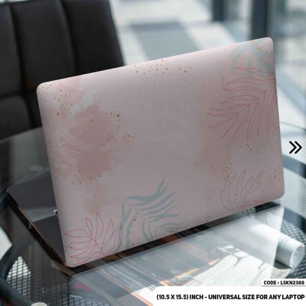 Flower Pattern Floral Design Matte Finished Removable Waterproof Laptop Sticker & Laptop Skin (Including FREE Accessories) - LSKN2388 - DDecorator