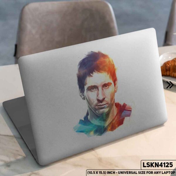 Messi Football FIFA Matte Finished Removable Waterproof Laptop Sticker & Laptop Skin (Including FREE Accessories) - LSKN4125 - DDecorator