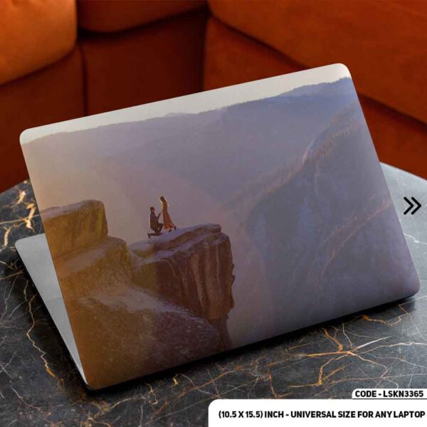 Couple Proposing On Top of the Hill Matte Finished Removable Waterproof Laptop Sticker & Laptop Skin (Including FREE Accessories) - LSKN3365 - DDecorator
