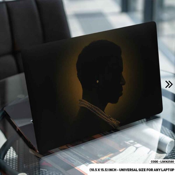 Black Man with Jewellery Matte Finished Removable Waterproof Laptop Sticker & Laptop Skin (Including FREE Accessories) - LSKN2580 - DDecorator