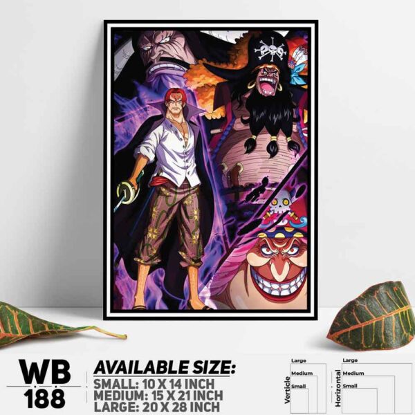 DDecorator One Piece Anime Manga series Wall Decoration And Home Decoration PVC Wall Board And Wall Canvas - WB188