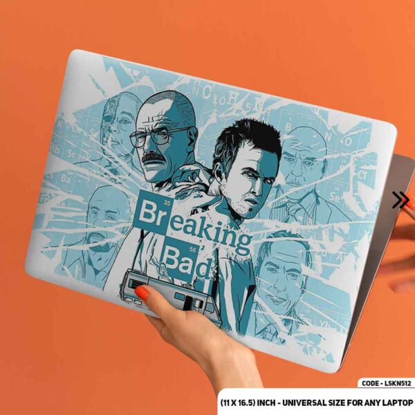 Breaking Bad in Blue Scene Matte Finished Removable Waterproof Laptop Sticker & Laptop Skin (Including FREE Accessories) - LSKN512 - DDecorator