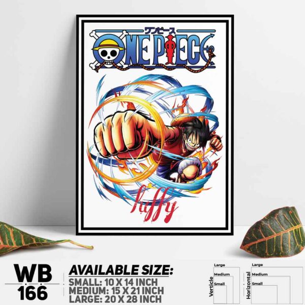 DDecorator One Piece Anime Manga series Wall Decoration And Home Decoration PVC Wall Board And Wall Canvas - WB166