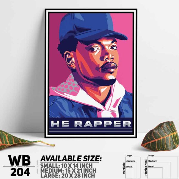 DDecorator Chance The Rapper Wall Decoration And Home Decoration PVC Wall Board And Wall Canvas - WB204