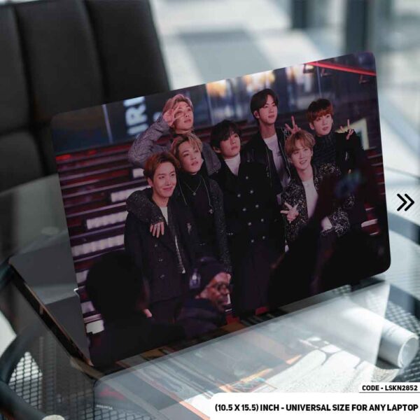 BTS Member Matte Finished Removable Waterproof Laptop Sticker & Laptop Skin (Including FREE Accessories) - LSKN2852 - DDecorator