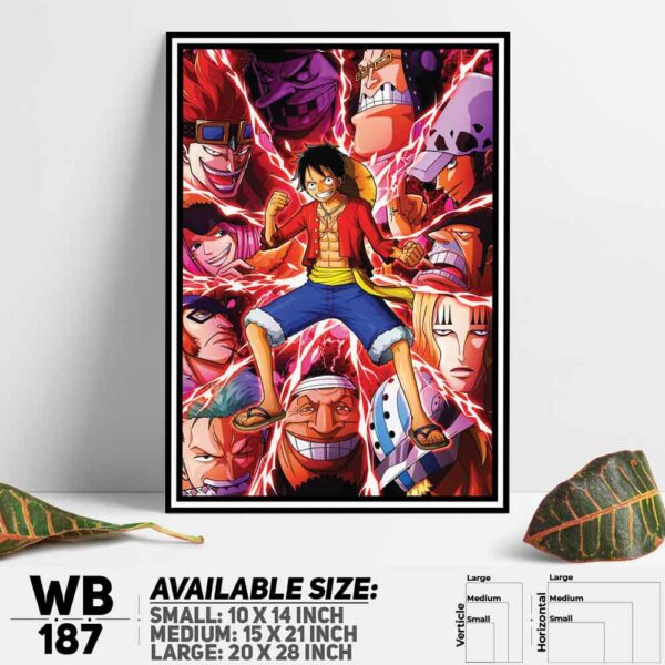 DDecorator One Piece Anime Manga series Wall Decoration And Home Decoration PVC Wall Board And Wall Canvas - WB187