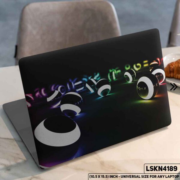 Neon Lights Matte Finished Removable Waterproof Laptop Sticker & Laptop Skin (Including FREE Accessories) - LSKN4189 - DDecorator