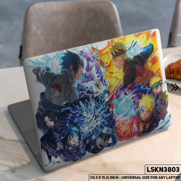NARUTO Anime Character Illustration Matte Finished Removable Waterproof Laptop Sticker & Laptop Skin (Including FREE Accessories) - LSKN3803 - DDecorator