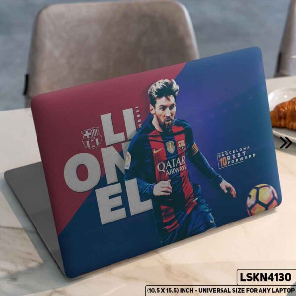 Messi Football FIFA Matte Finished Removable Waterproof Laptop Sticker & Laptop Skin (Including FREE Accessories) - LSKN4130 - DDecorator
