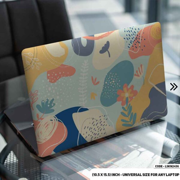 Seamless Geomatric Pattern Matte Finished Removable Waterproof Laptop Sticker & Laptop Skin (Including FREE Accessories) - LSKN2436 - DDecorator