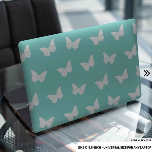 Seamless Butterfly Pattern Matte Finished Removable Waterproof Laptop Sticker & Laptop Skin (Including FREE Accessories) - LSKN2037 - DDecorator