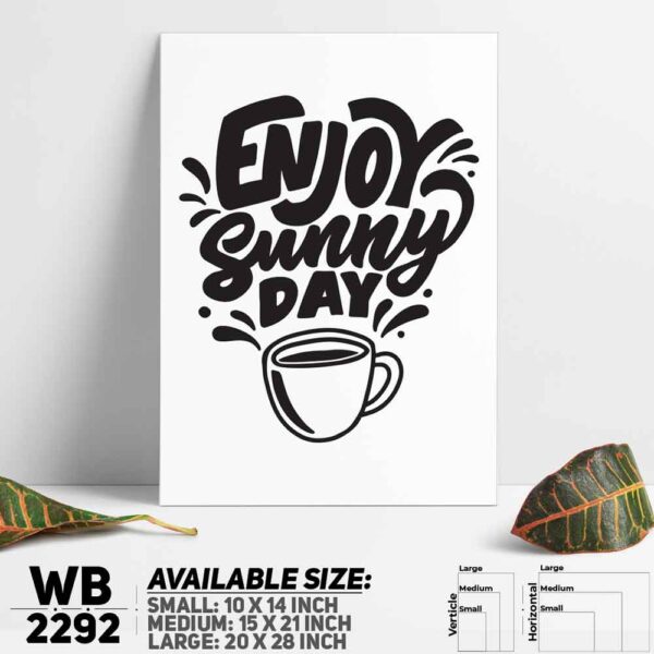DDecorator Enjoy The Day - Motivational Wall Decoration And Home Decoration PVC Wall Board And Wall Canvas - WB2292