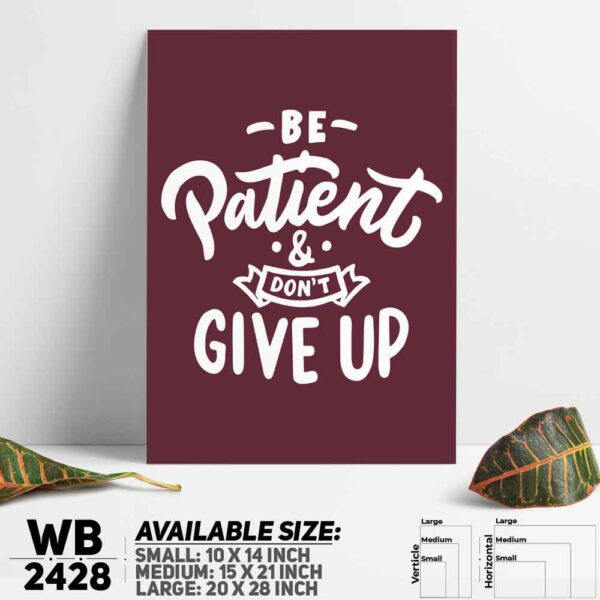 DDecorator Don't Give Up - Motivational Wall Decoration And Home Decoration PVC Wall Board And Wall Canvas - WB2428