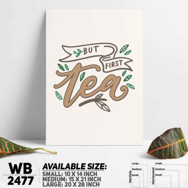 DDecorator Tea Is Love - Motivational Wall Decoration And Home Decoration PVC Wall Board And Wall Canvas - WB2477