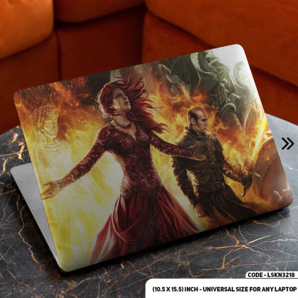 Digital Fantacy Art Illustration Matte Finished Removable Waterproof Laptop Sticker & Laptop Skin (Including FREE Accessories) - LSKN3218 - DDecorator