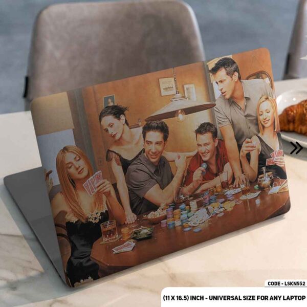 Everyone in FRIENDS Playing Matte Finished Removable Waterproof Laptop Sticker & Laptop Skin (Including FREE Accessories) - LSKN552 - DDecorator