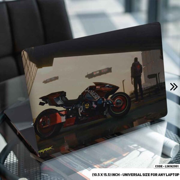 Cyber Punk Illustration Matte Finished Removable Waterproof Laptop Sticker & Laptop Skin (Including FREE Accessories) - LSKN2691 - DDecorator