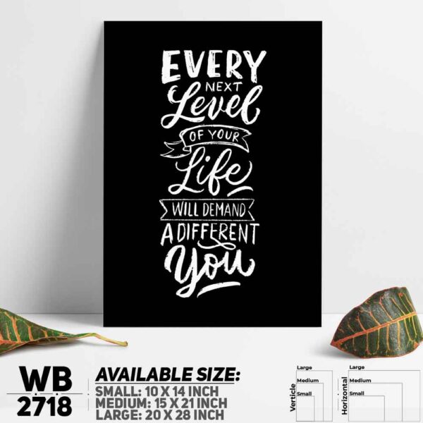 DDecorator Be Different You - Motivational Wall Decoration And Home Decoration PVC Wall Board And Wall Canvas - WB2718